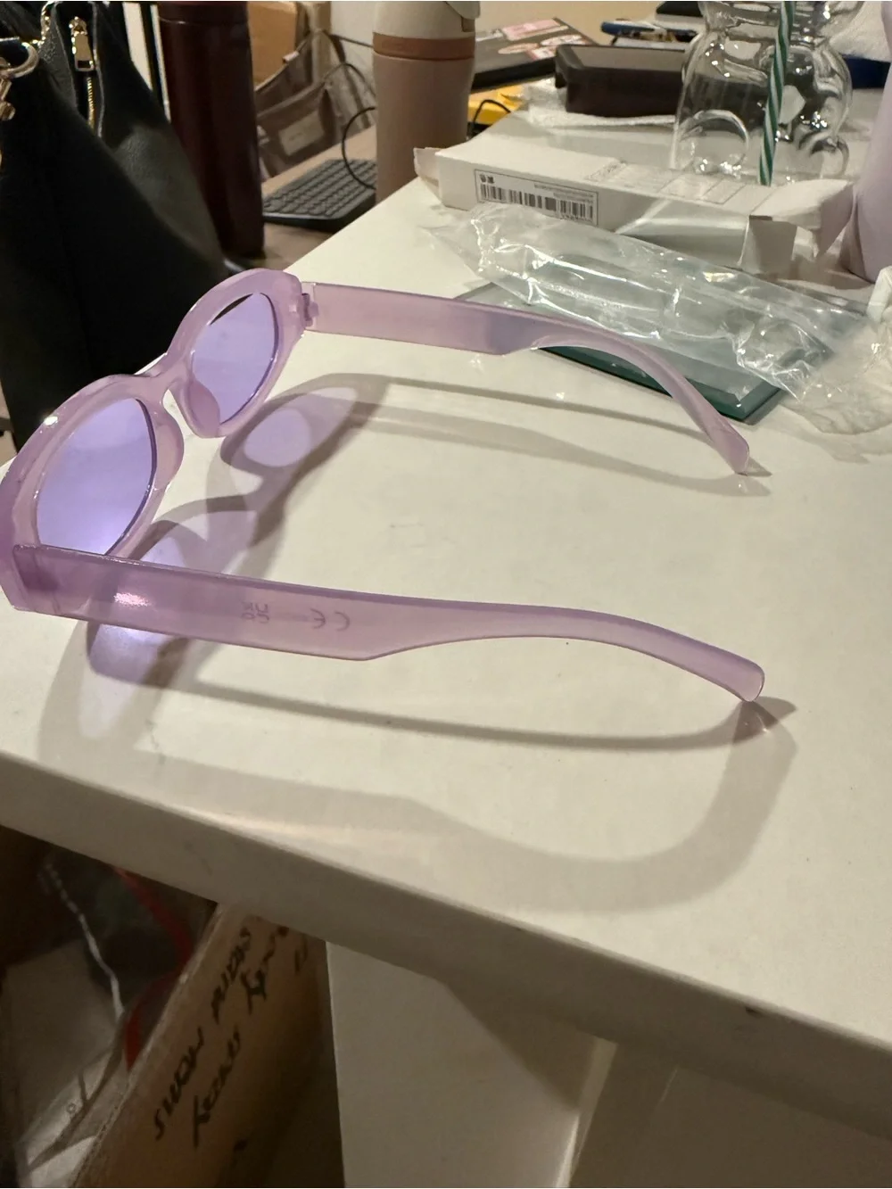 Purple Oval Women's Sunglasses